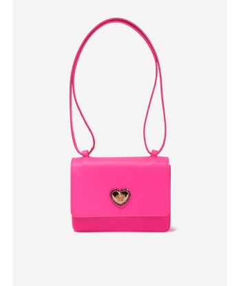 Versace Girls Leather Shoulder Bag in Pink commande en ligne