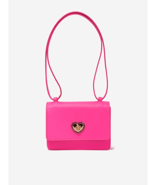 Versace Girls Leather Shoulder Bag in Pink commande en ligne