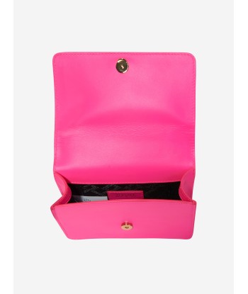 Versace Girls Leather Shoulder Bag in Pink commande en ligne