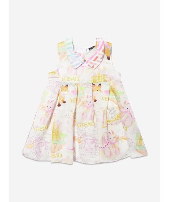 Versace Baby Girls Silk Dress And Knickers Set in Multicolour de France