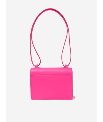 Versace Girls Leather Shoulder Bag in Pink commande en ligne