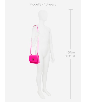 Versace Girls Leather Shoulder Bag in Pink commande en ligne