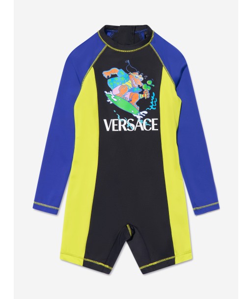 Versace Boys Crocodile Logo Wetsuit in Multicolour store