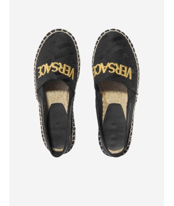 Versace Kids Logo Espadrilles in Black suggérées chez