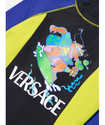 Versace Boys Crocodile Logo Wetsuit in Multicolour store