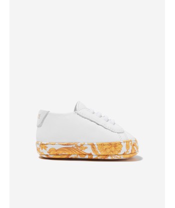 Versace Baby Barocco Trainers in White de la marque