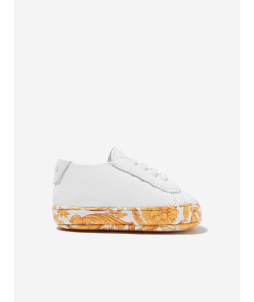 Versace Baby Barocco Trainers in White de la marque