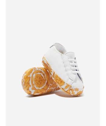 Versace Baby Barocco Trainers in White de la marque