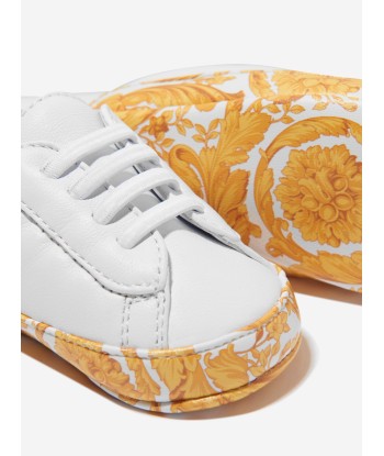 Versace Baby Barocco Trainers in White de la marque