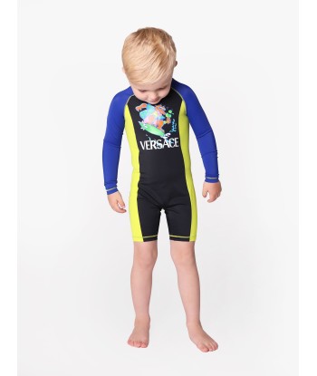 Versace Boys Crocodile Logo Wetsuit in Multicolour store