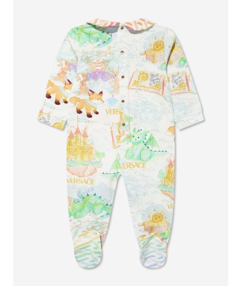 Versace Baby Boys Babygrow And Hat Gift Set in Multicolour sur le site 