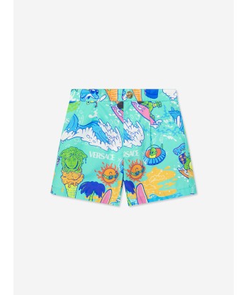 Versace Baby Boys Summer Print Shorts in Multicolour est présent 