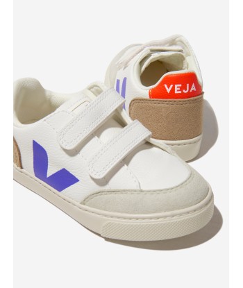 Veja Kids ChromeFree Leather V-12 Trainers in White 2023