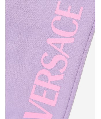 Versace Baby Girls Logo Joggers in Lilac meilleur choix