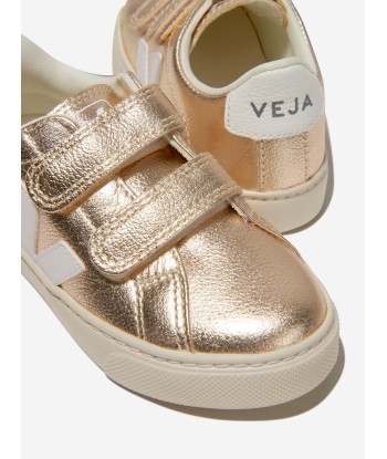 Veja Girls ChromeFree Leather Esplar Trainers in Gold Venez découvrir notre 