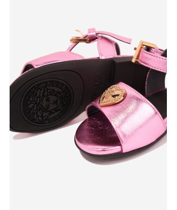 Versace Girls Heart Logo Sandals in Pink du meilleur 