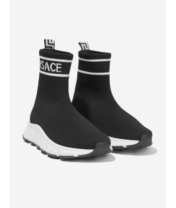 Versace Kids Sock Trainers in Black meilleur choix