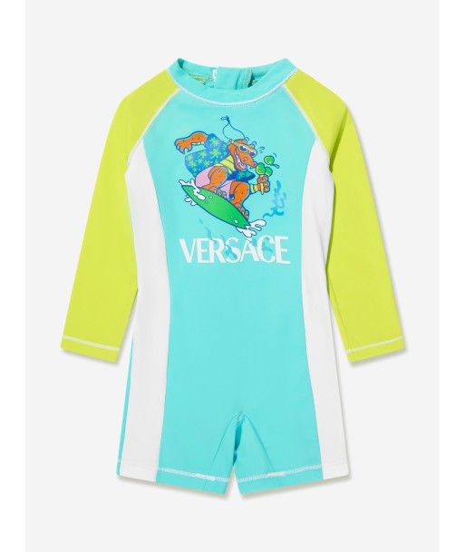 Versace Baby Boys Crocodile Wetsuit in Lime Les magasins à Paris et en Île-de-France