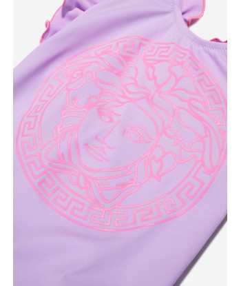 Versace Baby Girls Medusa Swimming Costume in Lilac de votre