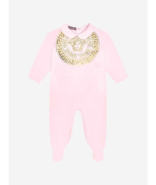 Versace Baby Girls Cotton Medusa  Logo Babygrow And Hat Gift Set (2 Piece) commande en ligne