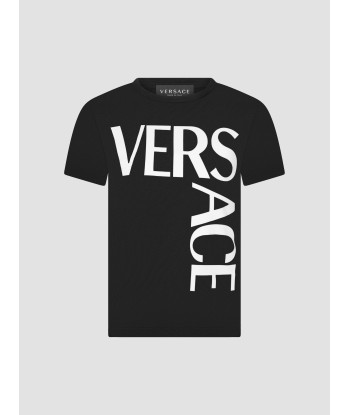 Versace Girls Cotton Jersey Logo T-Shirt en linge