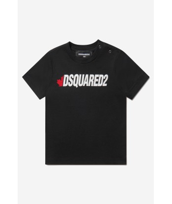 Dsquared2 Baby Unisex Cotton T-Shirt basket pas cher