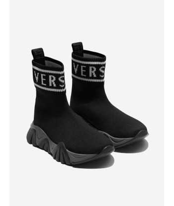 Versace Unisex Logo Sock Trainers le des métaux précieux