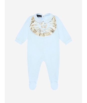 Versace Baby Boys Cotton Medusa Logo Babygrow And Hat Gift Set (2 Piece) pas cheres