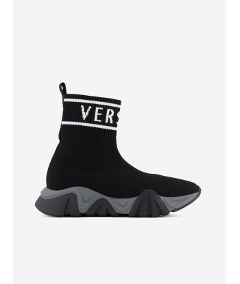 Versace Unisex Logo Sock Trainers le des métaux précieux