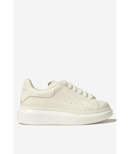 Alexander McQueen Unisex Patent Leather Lace Up Trainers pas chere