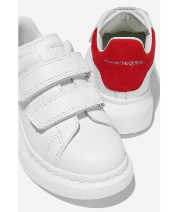 Alexander McQueen Unisex Leather Velcro Strap Trainers pas cher 