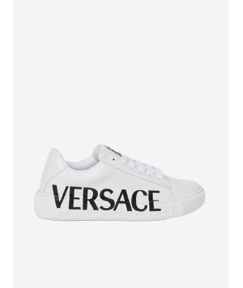 Versace Unisex Leather Logo Trainers vente chaude votre 