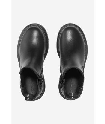 Alexander McQueen Girls Leather Chelsea Boots 2024