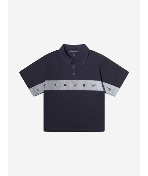 Emporio Armani Boys Cotton Short Sleeve Logo Polo Shirt Profitez des Offres !