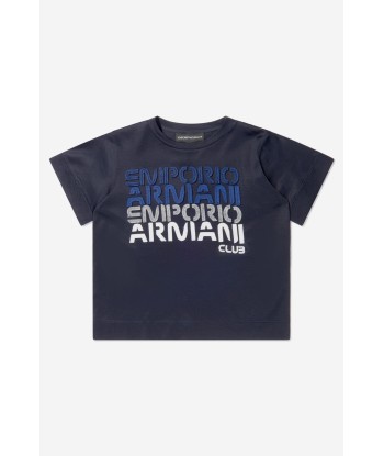 Emporio Armani Boys Cotton Jersey Logo T-Shirt outlet