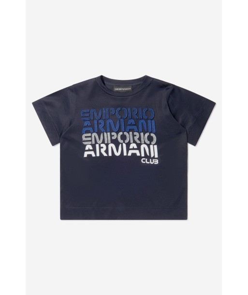 Emporio Armani Boys Cotton Jersey Logo T-Shirt outlet