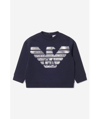 Emporio Armani Baby Boys Cotton Logo Sweatshirt 50% de réduction en Octobre 2024