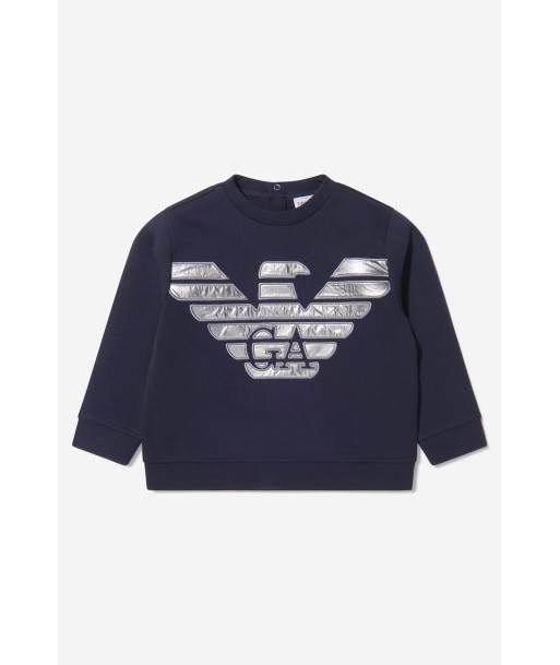 Emporio Armani Baby Boys Cotton Logo Sweatshirt 50% de réduction en Octobre 2024