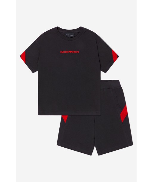 Emporio Armani Boys Cotton T-Shirt And Shorts Set livraison et retour toujours gratuits