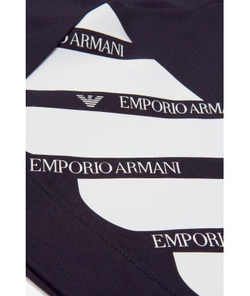 Emporio Armani Boys Cotton Logo Print Shorts de l' environnement