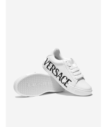 Versace Unisex Leather Logo Trainers vente chaude votre 