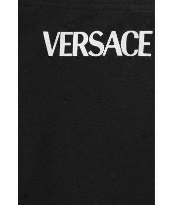 Versace Girls Cotton Jersey Medusa Logo Leggings destockage