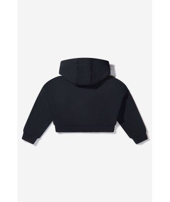 Balmain Girls Cotton Cropped Hoodie Jusqu'à 80% De Réduction