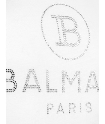 Balmain Girls T-Shirt - Cotton RuffTrim T-Shirt votre