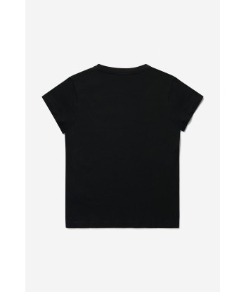 Balmain Girls Cotton Logo T-Shirt Pour