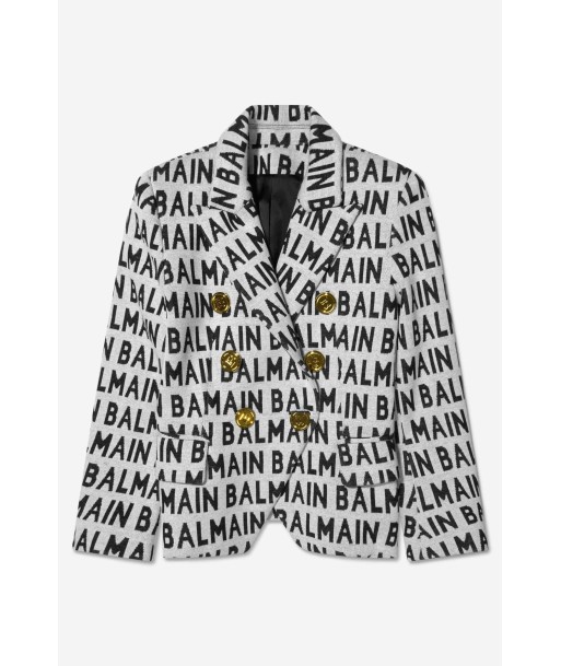 Balmain Girls Cotton Logo Blazer votre restaurant rapide dans 