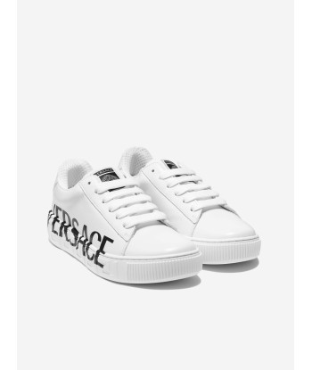 Versace Unisex Leather Logo Trainers vente chaude votre 