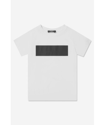 Balmain Boys Cotton Branded T-Shirt pas cheres