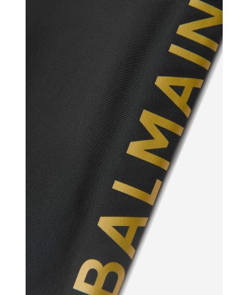 Balmain Girls Mesh Insert Leggings brillant des détails fins