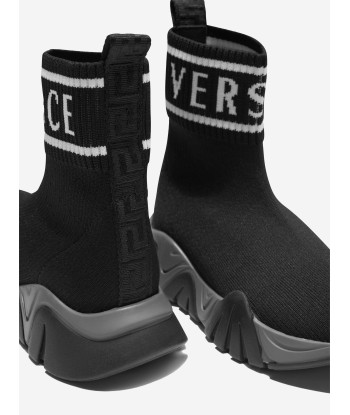 Versace Unisex Logo Sock Trainers le des métaux précieux